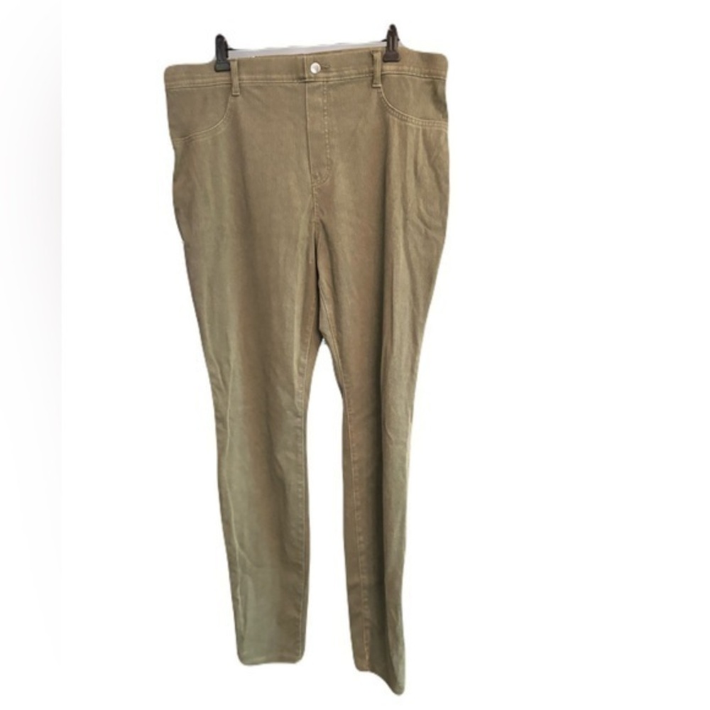 Women’s NWT Time And Tru XL Green High Rise Stretch Pants